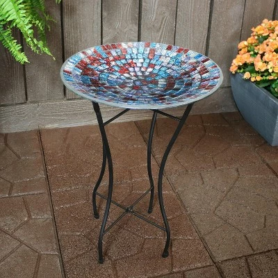 Best Pirce π Sunnydaze Decor Sunnydaze Outdoor Garden Patio Bird Bath with Metal Stand and Multi-Colored Mosaic Tile Design Bowl - 14" π 3 Best Pirce π Sunnydaze Decor Sunnydaze Outdoor Garden Patio Bird Bath with Metal Stand and Multi-Colored Mosaic Tile Design Bowl - 14" π