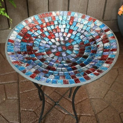 Best Pirce π Sunnydaze Decor Sunnydaze Outdoor Garden Patio Bird Bath with Metal Stand and Multi-Colored Mosaic Tile Design Bowl - 14" π 6 Best Pirce π Sunnydaze Decor Sunnydaze Outdoor Garden Patio Bird Bath with Metal Stand and Multi-Colored Mosaic Tile Design Bowl - 14" π - Image 4