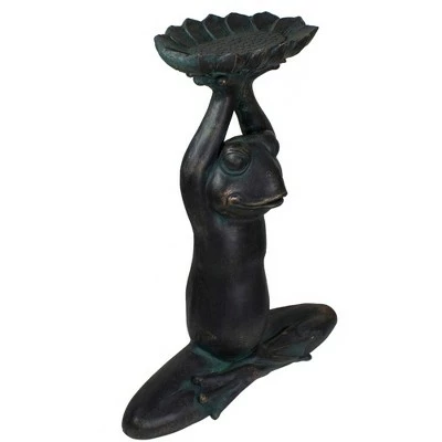 Promo π Northlight 22.25" Gray Yoga Frog with Bird Feeder Outdoor Garden Statue π 3 Promo π Northlight 22.25" Gray Yoga Frog with Bird Feeder Outdoor Garden Statue π - Image 2
