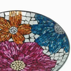 Buy 🛒 23" Outdoor Floral Glass Birdbath Bowl with Metal Stand - Alpine Corporation 🎉 -Garden Decor Shop unnamed file 1827