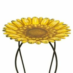 Cheapest 👍 Alpine Corporation Alpine 19" Embossed Iron/Glass Sunflower Birdbath Yellow 🔥 -Garden Decor Shop unnamed file 1853