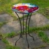 Deals 🌟 Northlight 18” Multi-Colored Hand Painted Glass Floral Pattern Outdoor Patio Bird Bath ✔️ -Garden Decor Shop unnamed file 1860