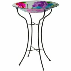 Flash Sale ✔️ Northlight 18” Pink and Purple Dragonflies Hand Painted Glass Outdoor Patio Birdbath 😍 -Garden Decor Shop unnamed file 1874