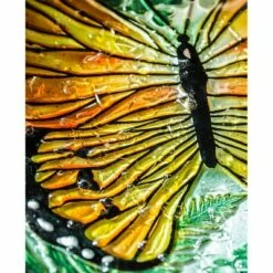 Coupon 🤩 Evergreen 18" Hand Painted Bird Bath with Crushed Glass, Monarch 🔔 -Garden Decor Shop unnamed file 1887