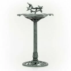 Coupon 👏 Alpine Corporation 33" Lotus Birdbath With Birds - Blue 🤩 -Garden Decor Shop unnamed file 1922