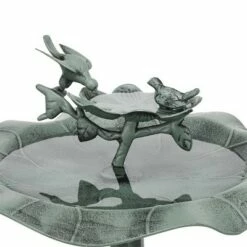 Coupon 👏 Alpine Corporation 33" Lotus Birdbath With Birds - Blue 🤩 -Garden Decor Shop unnamed file 1923