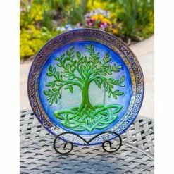 Coupon 👏 Evergreen 18" Glass Birdbath, Tree of Life 🧨 -Garden Decor Shop unnamed file 1941