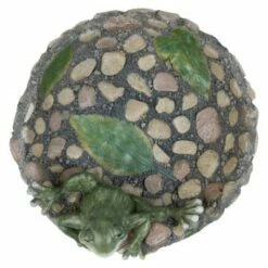 Best Pirce 🧨 4.75" Tabletop Polyresin Birdbath Happy Frog - Evergreen 🔔 -Garden Decor Shop unnamed file 2006