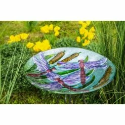 Promo ⭐ Evergreen 18" Hand Painted Bird Bath with Crushed Glass, Dragonflies over Cattails ❤️ 8 Promo ⭐ Evergreen 18" Hand Painted Bird Bath with Crushed Glass, Dragonflies over Cattails ❤️ -Garden Decor Shop unnamed file 2014
