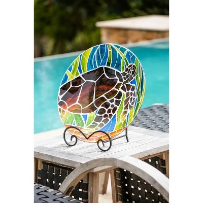 Discount π Evergreen 18" Art Nouveau Bird Bath, Tortoise π 6 Discount π Evergreen 18" Art Nouveau Bird Bath, Tortoise π - Image 4