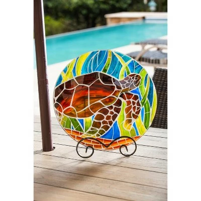 Discount π Evergreen 18" Art Nouveau Bird Bath, Tortoise π 7 Discount π Evergreen 18" Art Nouveau Bird Bath, Tortoise π - Image 5