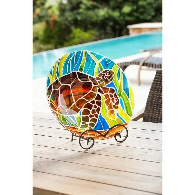 Discount π Evergreen 18" Art Nouveau Bird Bath, Tortoise π 9 Discount π Evergreen 18" Art Nouveau Bird Bath, Tortoise π - Image 7