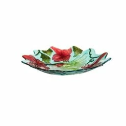 Cheapest ❤️ Evergreen 18" Hand Painted and Embossed Shaped Bird Bath, Hummingbird- 🎉