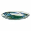 Flash Sale 😀 Evergreen 18" Hand Painted Embossed Glass Bird Bath, Blue Crab 🎉
