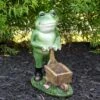 Best Sale 😀 Northlight 11.5" Green Frog Pushing Wheelbarrow Outdoor Garden Statue 🥰 -Garden Decor Shop unnamed file 207