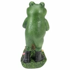 Best Sale 😀 Northlight 11.5" Green Frog Pushing Wheelbarrow Outdoor Garden Statue 🥰 -Garden Decor Shop unnamed file 210