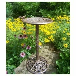Flash Sale ⌛ Oakland Living 32" Hummingbird Bird Bath - Antique Bronze ⭐ -Garden Decor Shop unnamed file 2129