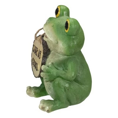 Best Sale π Northlight 9" Green 'Life is Good' Frog Outdoor Garden Statue β€οΈ 5 Best Sale π Northlight 9" Green 'Life is Good' Frog Outdoor Garden Statue β€οΈ - Image 3