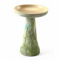 Best Pirce 🔔 Birds Choice 19" Burley Clay Hand Painted Birdbath Hummingbird 🤩 -Garden Decor Shop unnamed file 2144