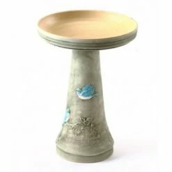 Best Pirce 🔔 Birds Choice 19" Burley Clay Hand Painted Birdbath Hummingbird 🤩 -Garden Decor Shop unnamed file 2145