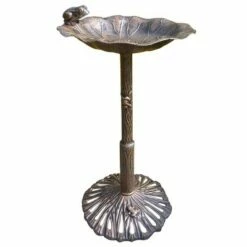 Best deal 🛒 Oakland Living 35" Cast Aluminum Frog Birdbath Pewter 🎁 -Garden Decor Shop unnamed file 2152