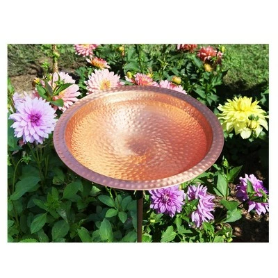 Cheapest π₯ 39.25" π¨ Hammered Solid Copper Birdbath with Stake Satin Copper - ACHLA Designs βοΈ 3 Cheapest π₯ 39.25" π¨ Hammered Solid Copper Birdbath with Stake Satin Copper - ACHLA Designs βοΈ