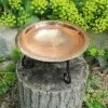 Discount 🛒 6.5" 🔨 Hammered Copper Birdbath with Short Stand Polished Copper Plated - Achla Designs ✨ -Garden Decor Shop unnamed file 2178