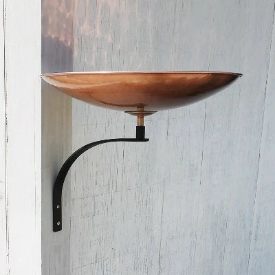 Flash Sale π₯° 12" Stainless Steel Birdbath Bowl with Wall Mount Bracket Polished Copper Plated - ACHLA Designs π€© 4 Flash Sale π₯° 12" Stainless Steel Birdbath Bowl with Wall Mount Bracket Polished Copper Plated - ACHLA Designs π€© - Image 2