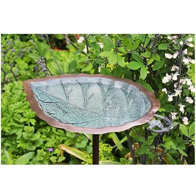 Budget π 3" Aspen Leaf Birdbath with Stake Antique Brass Plated - Achla Designs π₯° 4 Budget π 3" Aspen Leaf Birdbath with Stake Antique Brass Plated - Achla Designs π₯° - Image 2