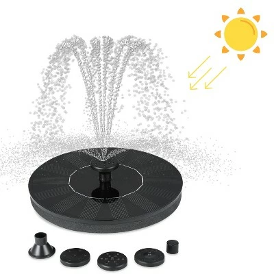 New π€© Dartwood Solar Bird Bath and Water Fountain with 4 Different Nozzle Heads for Bird Baths and Small Ponds π 3 New π€© Dartwood Solar Bird Bath and Water Fountain with 4 Different Nozzle Heads for Bird Baths and Small Ponds π