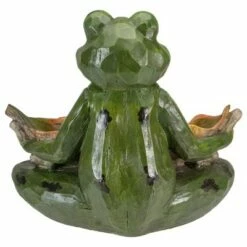 Buy 👍 Northlight 14" Green Frog with Leaf Birdfeeder Outdoor Garden Statue 🎁 -Garden Decor Shop unnamed file 221