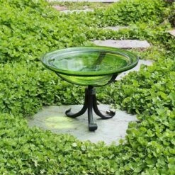 Buy π 12.75" Reflective Crackle Glass Birdbath Bowl with Tripod Stand - Achla Designs Fern Green π 9 Buy π 12.75" Reflective Crackle Glass Birdbath Bowl with Tripod Stand - Achla Designs Fern Green π -Garden Decor Shop unnamed file 2210