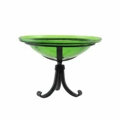 Buy π 12.75" Reflective Crackle Glass Birdbath Bowl with Tripod Stand - Achla Designs Fern Green π 10 Buy π 12.75" Reflective Crackle Glass Birdbath Bowl with Tripod Stand - Achla Designs Fern Green π -Garden Decor Shop unnamed file 2211