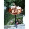 Cheapest ⭐ 17.2" Hummingbird Birdbath Bowl with Rail Mount Bracket Copper Plated - ACHLA Designs 👏