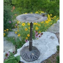 Buy 🧨 Oakland Living 34" Aluminum Sunflower Birdbath Bronze 😉 -Garden Decor Shop unnamed file 2266
