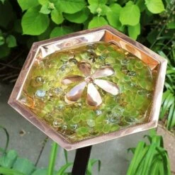 Buy 🥰 12.7" Hexagonal Bee Fountain and Birdbath with Rail Mount Bracket Copper Plated Finish - Achla Designs 🤩 -Garden Decor Shop unnamed file 2338