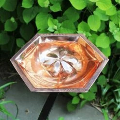 Buy 🥰 12.7" Hexagonal Bee Fountain and Birdbath with Rail Mount Bracket Copper Plated Finish - Achla Designs 🤩 -Garden Decor Shop unnamed file 2339