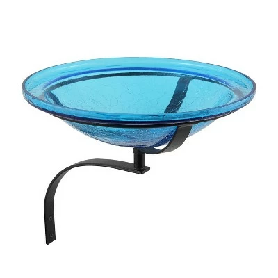 Coupon π₯ 12.5" Reflective Crackle Glass Birdbath Bowl with Wall Mount Bracket - Achla Designs Teal Blue 𧨠9 Coupon π₯ 12.5" Reflective Crackle Glass Birdbath Bowl with Wall Mount Bracket - Achla Designs Teal Blue 𧨠- Image 7