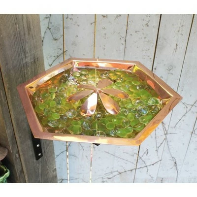 Best reviews of ⌛ 11.7" Hexagonal Bee Fountain and Birdbath with Wal Mount Bracket Copper Plated Finish - ACHLA Designs ⭐ 5 Best reviews of ⌛ 11.7" Hexagonal Bee Fountain and Birdbath with Wal Mount Bracket Copper Plated Finish - ACHLA Designs ⭐ - Image 3