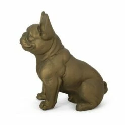 Buy 🎁 17" Concrete Delamore Outdoor French Bulldog Garden Statue - Rustic Gold - Christopher Knight Home ⌛ -Garden Decor Shop unnamed file 244