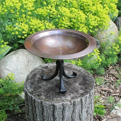 Buy ✔️ 9" Classic II Birdbath with Tripod Stand Antique Copper - Achla Designs ⭐ 4 Buy ✔️ 9" Classic II Birdbath with Tripod Stand Antique Copper - Achla Designs ⭐ - Image 2