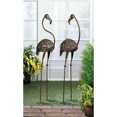 Hot Sale π Zingz & Thingz Zingz & Thingz 11.75" Iron Wild Flamingo Garden Art Duo Bronze π 3 Hot Sale π Zingz & Thingz Zingz & Thingz 11.75" Iron Wild Flamingo Garden Art Duo Bronze π