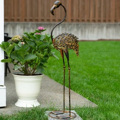 Hot Sale π Zingz & Thingz Zingz & Thingz 11.75" Iron Wild Flamingo Garden Art Duo Bronze π 5 Hot Sale π Zingz & Thingz Zingz & Thingz 11.75" Iron Wild Flamingo Garden Art Duo Bronze π - Image 3