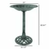 New 🎉 Nature Spring Antique Bird Bath With Vintage Scroll Design and 3 Ground Stakes for Outdoor Décor - Patina Green Finish 🧨 -Garden Decor Shop unnamed file 2505