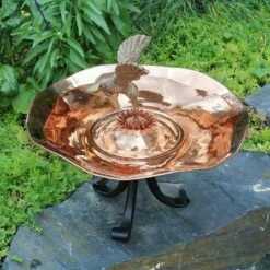 Best deal 😍 12.7" Hummingbird Birdbath Bowl with Tripod Stand Copper Plated - ACHLA Designs ❤️ -Garden Decor Shop unnamed file 2528