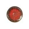 Best Pirce 🔔 10.5" Handmade Glazed Ceramic Daisy Birdbath Red - Alfresco Home LLC 🧨