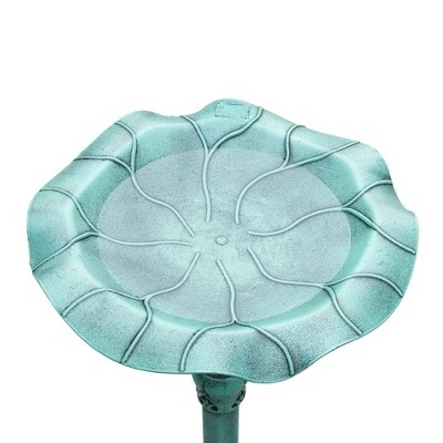 Flash Sale π― Teamson Home Polyresin Lotus Leaf Pedestal Bird Bath π 4 Flash Sale π― Teamson Home Polyresin Lotus Leaf Pedestal Bird Bath π - Image 2
