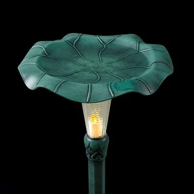 Flash Sale π― Teamson Home Polyresin Lotus Leaf Pedestal Bird Bath π 6 Flash Sale π― Teamson Home Polyresin Lotus Leaf Pedestal Bird Bath π - Image 4