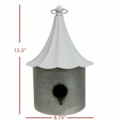 Best reviews of 😀 White Metal Decorative Birdhouse - Foreside Home & Garden ❤️ -Garden Decor Shop unnamed file 2617