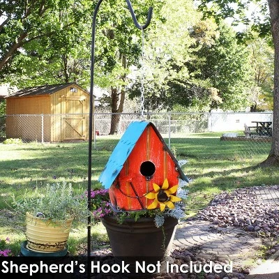 Cheap β Sunnydaze Decor Sunnydaze Indoor/Outdoor Decorative Metal Birdhouse with Yellow Sunflower Accents and Hanging Chain - Red - 12" π€© 7 Cheap β Sunnydaze Decor Sunnydaze Indoor/Outdoor Decorative Metal Birdhouse with Yellow Sunflower Accents and Hanging Chain - Red - 12" π€© - Image 5